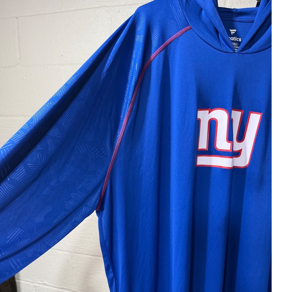 Fanatics New York Giants Mens 5XL Blue Long Sleeve Performance Hoodie NFL Team - Picture 4 of 8
